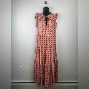 Carolina K Women Selah Seashells Maxi Dress Size Medium